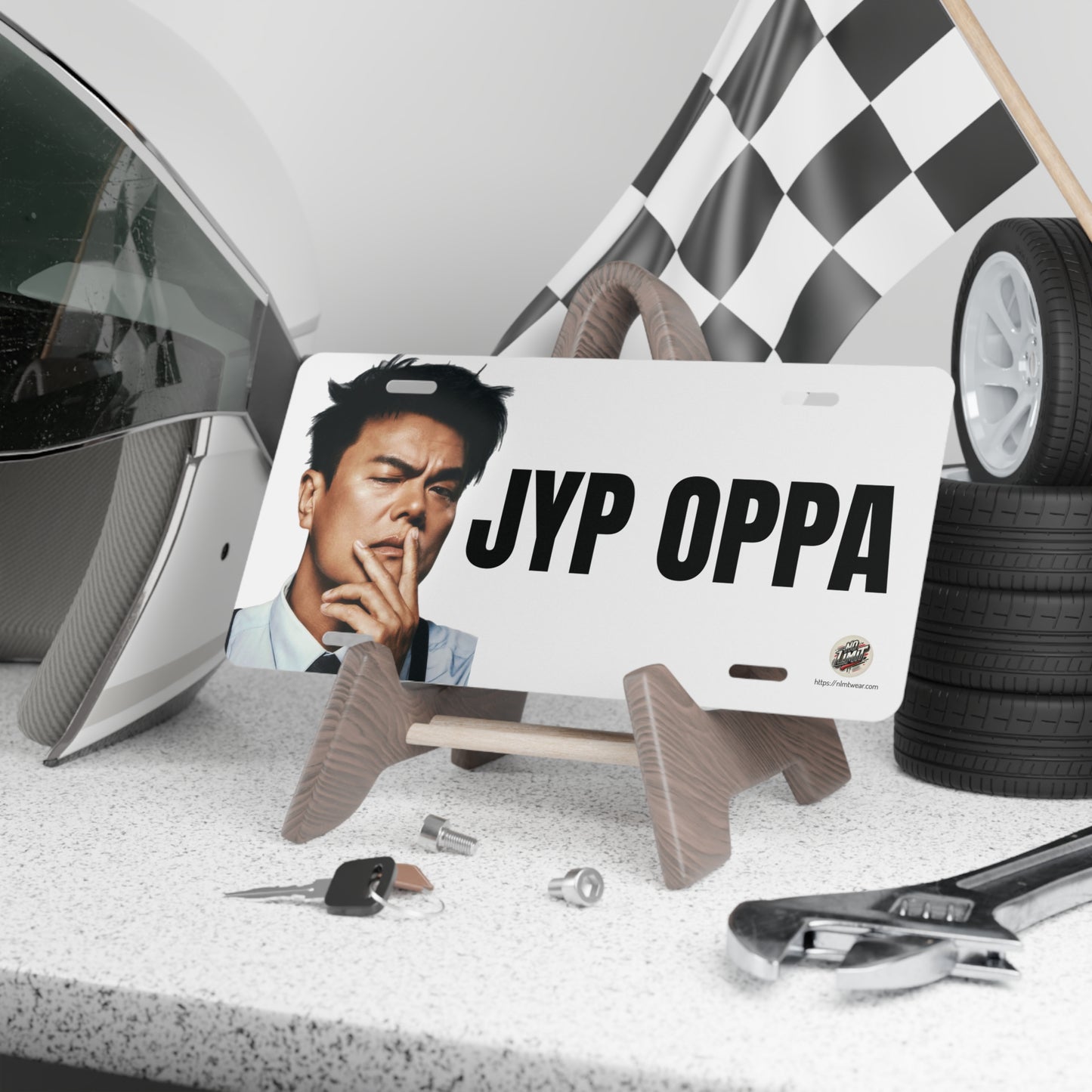 Custom JYP OPPA Vanity License Plate – Personalized K-Pop Decor