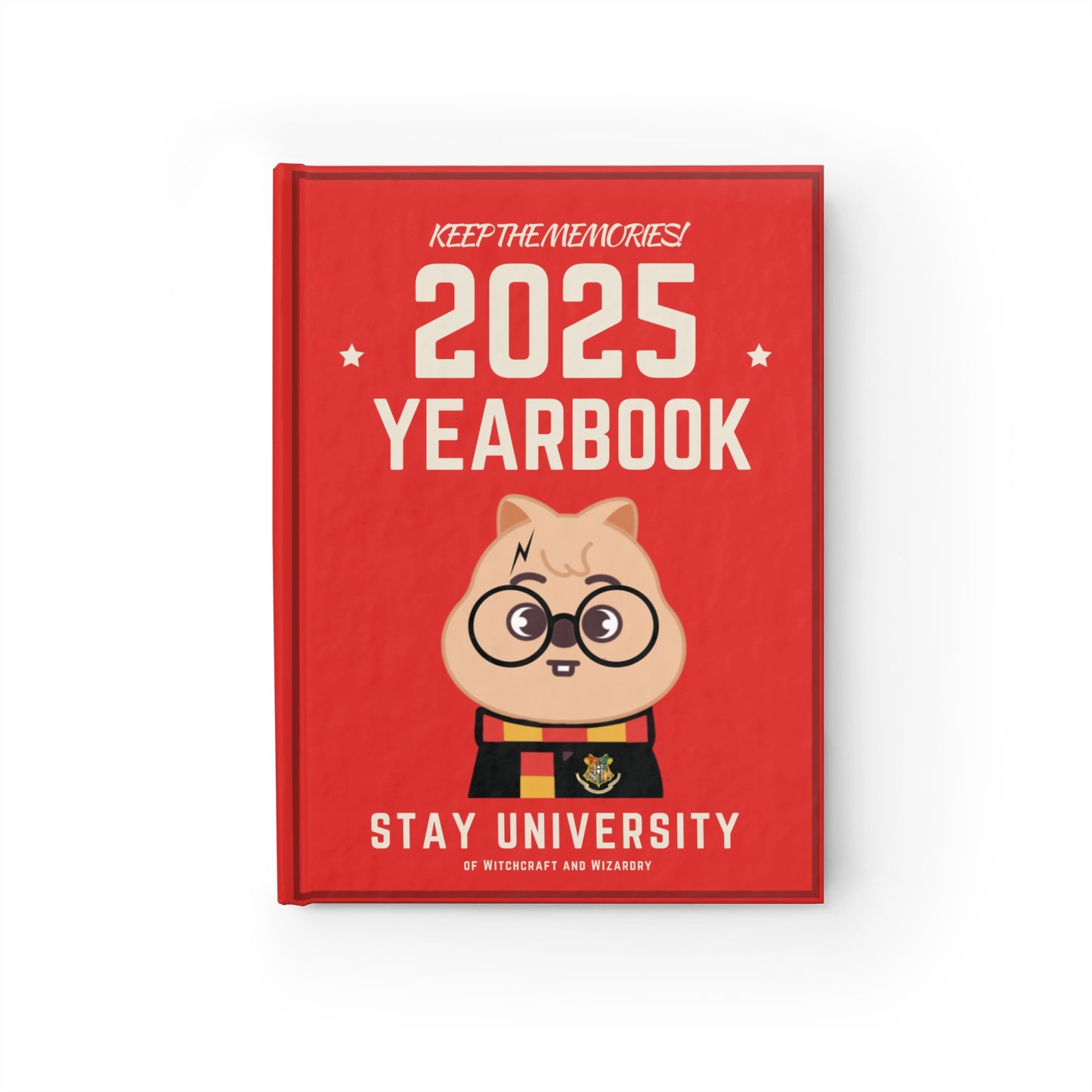 2025 Yearbook Journal - Stay University Theme, Fun & Memorable Keepsake