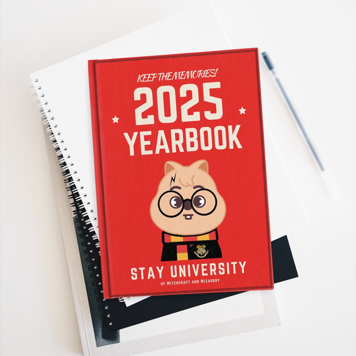 2025 Yearbook Journal - Stay University Theme, Fun & Memorable Keepsake