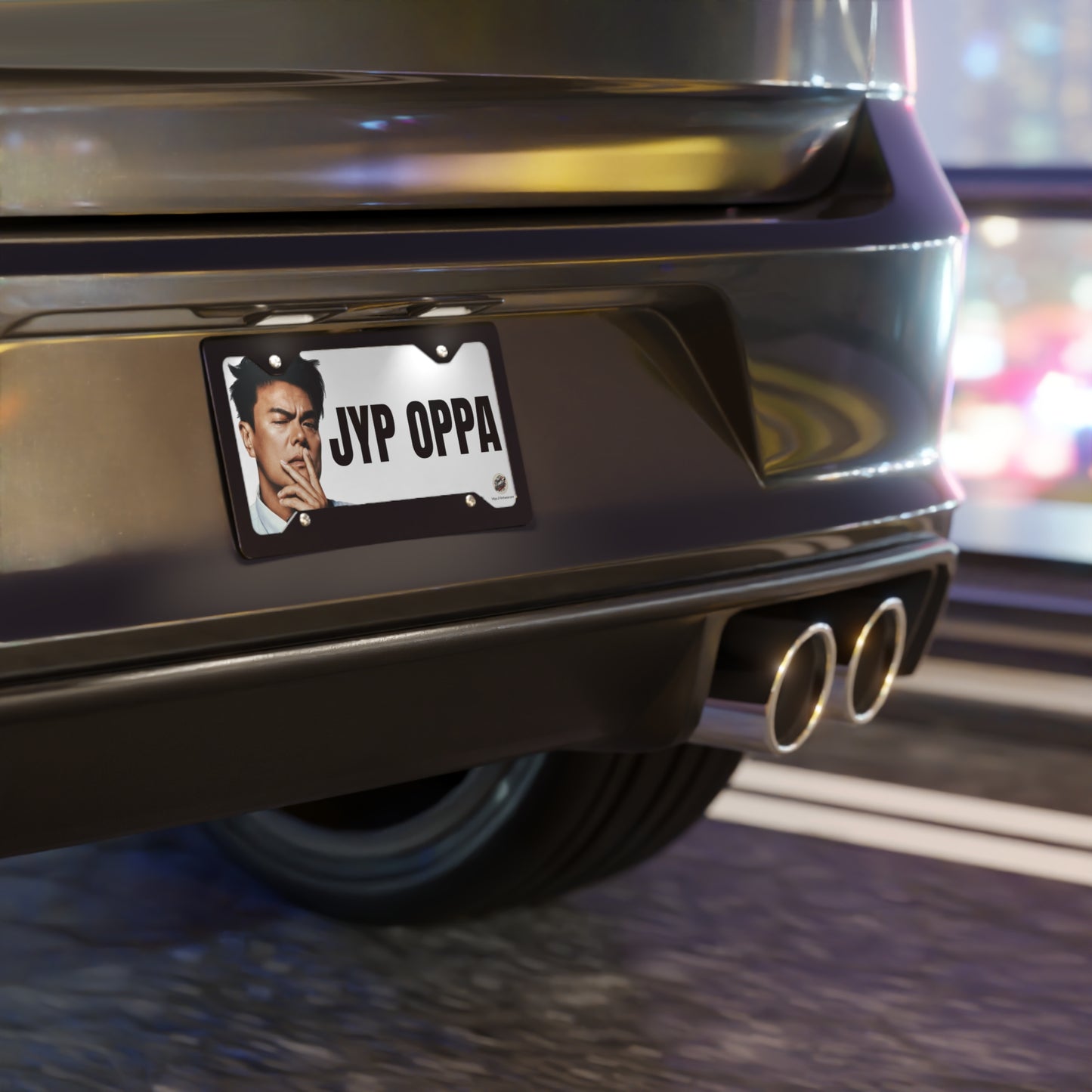 Custom JYP OPPA Vanity License Plate – Personalized K-Pop Decor